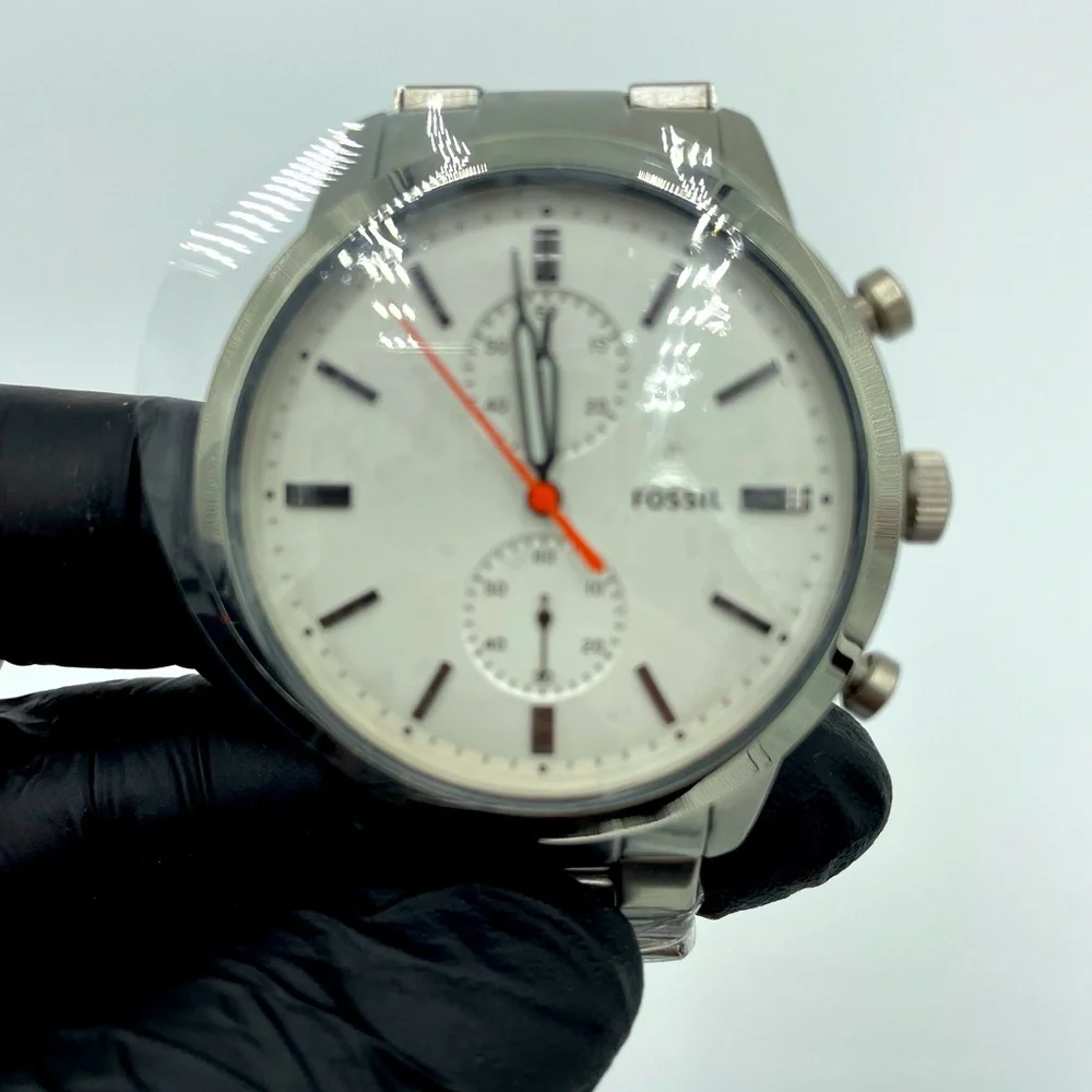Fossil Silver Chronograph Men's Watch - Picture 2 of 2